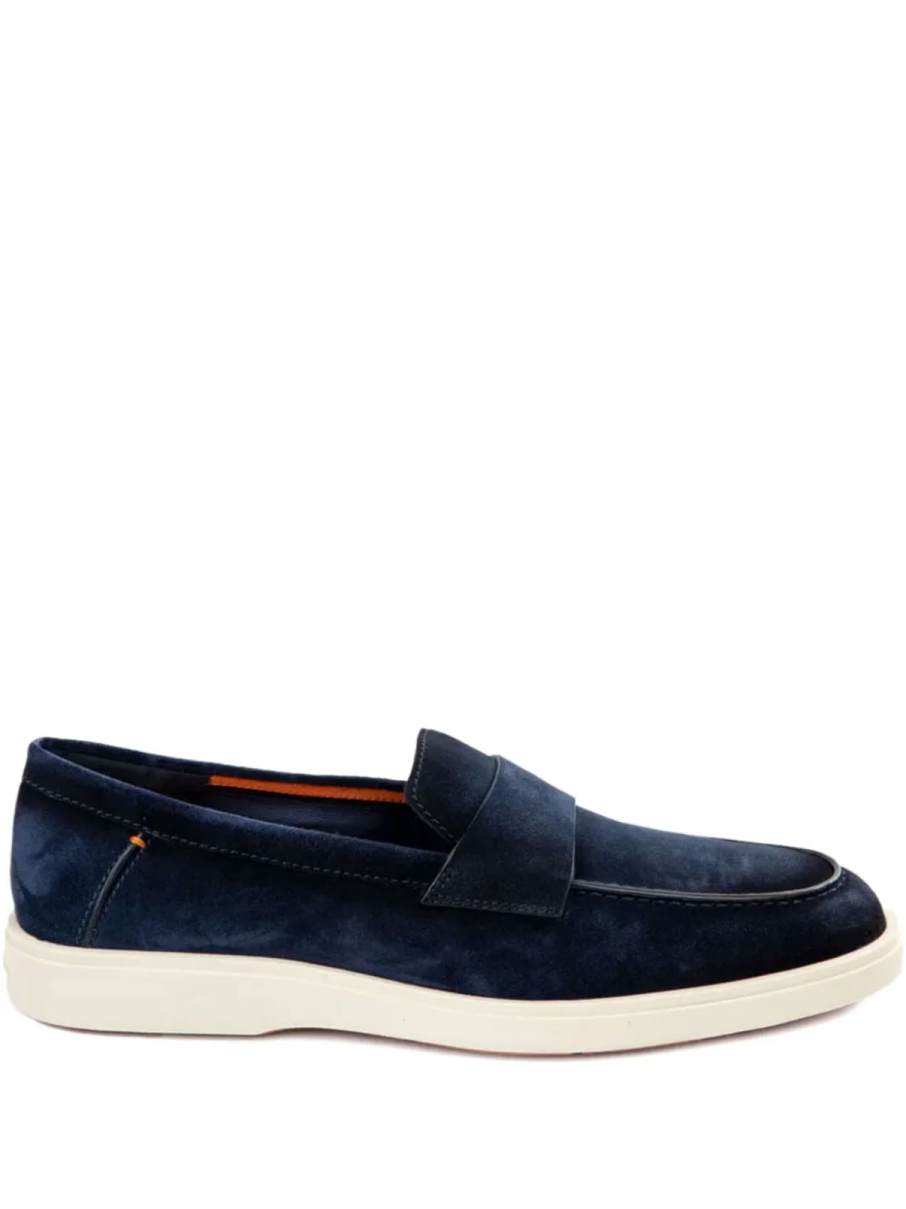 

Замшевые пенни-лоферы Santoni, синий