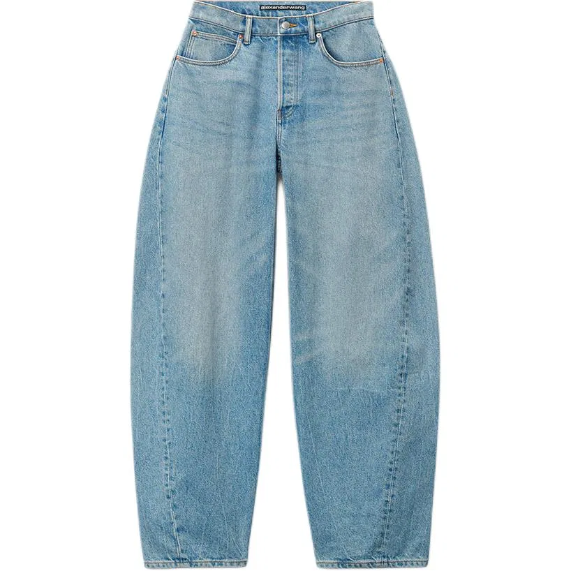 Джинсы оверсайз rounded jean classic light indigo Alexander Wang