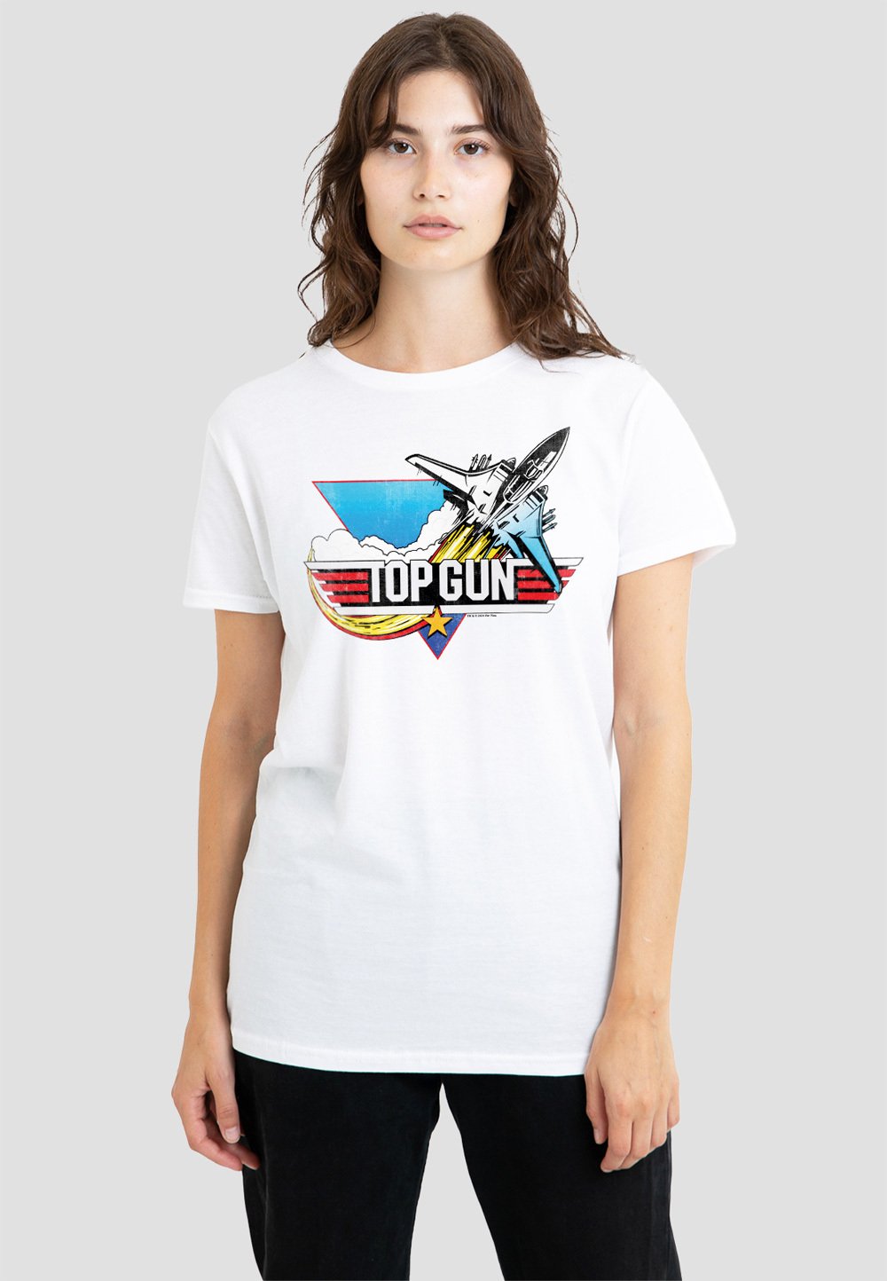 

Футболка с принтом GUN JET SWOOP LOGO Cotton Soul, белый