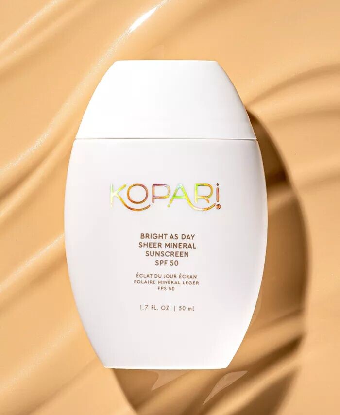 Прозрачный минеральный солнцезащитный крем Bright As Day SPF 50, 1,7 унции Kopari Beauty — фото 2