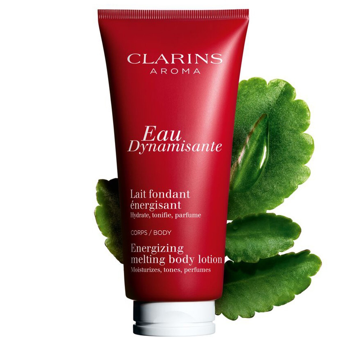 Лосьон для тела eau dynamisante energizing melting body lotion Clarins, объем 200 мл — фото 2
