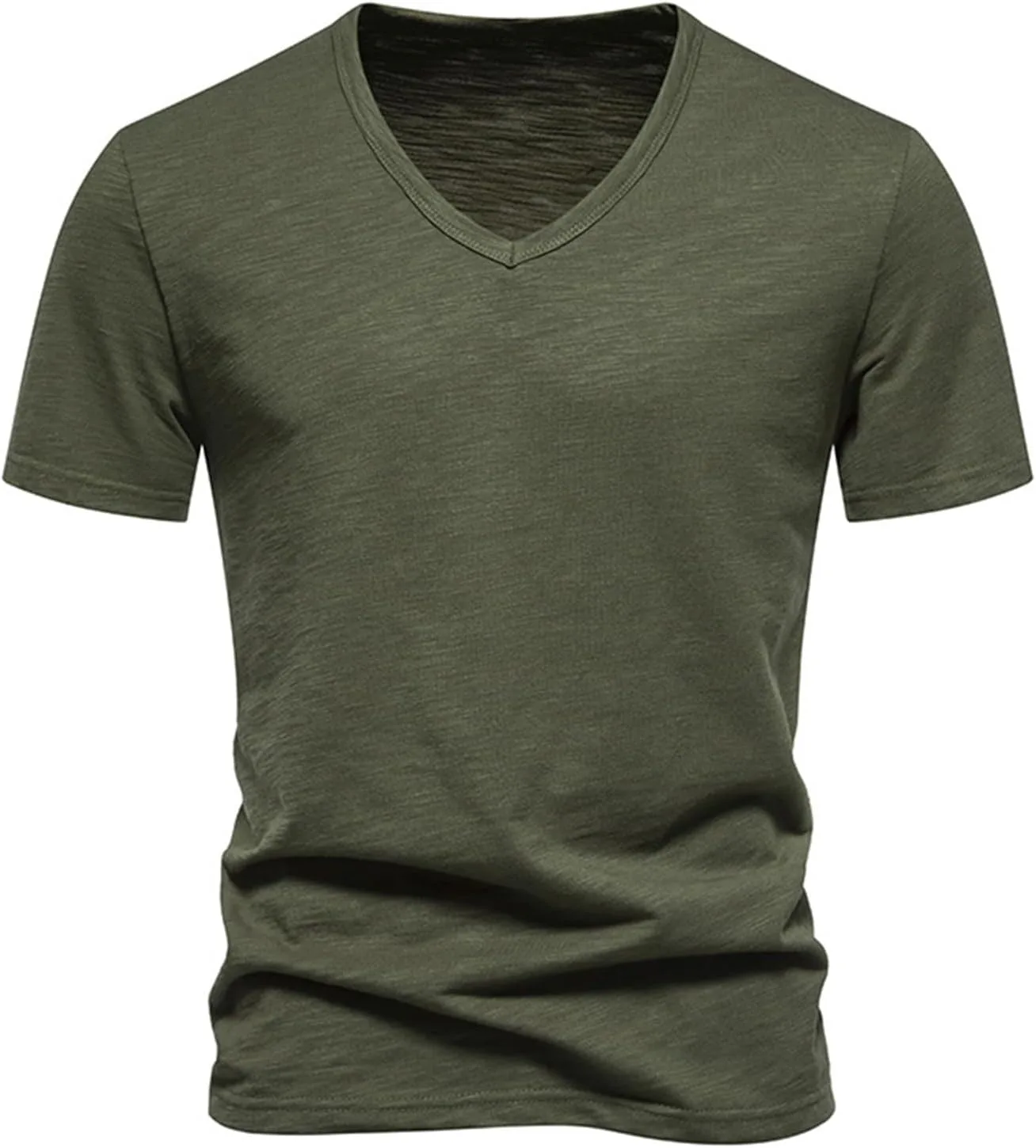 

Мужская майка V-образного выреза из хлопка и льна для лета