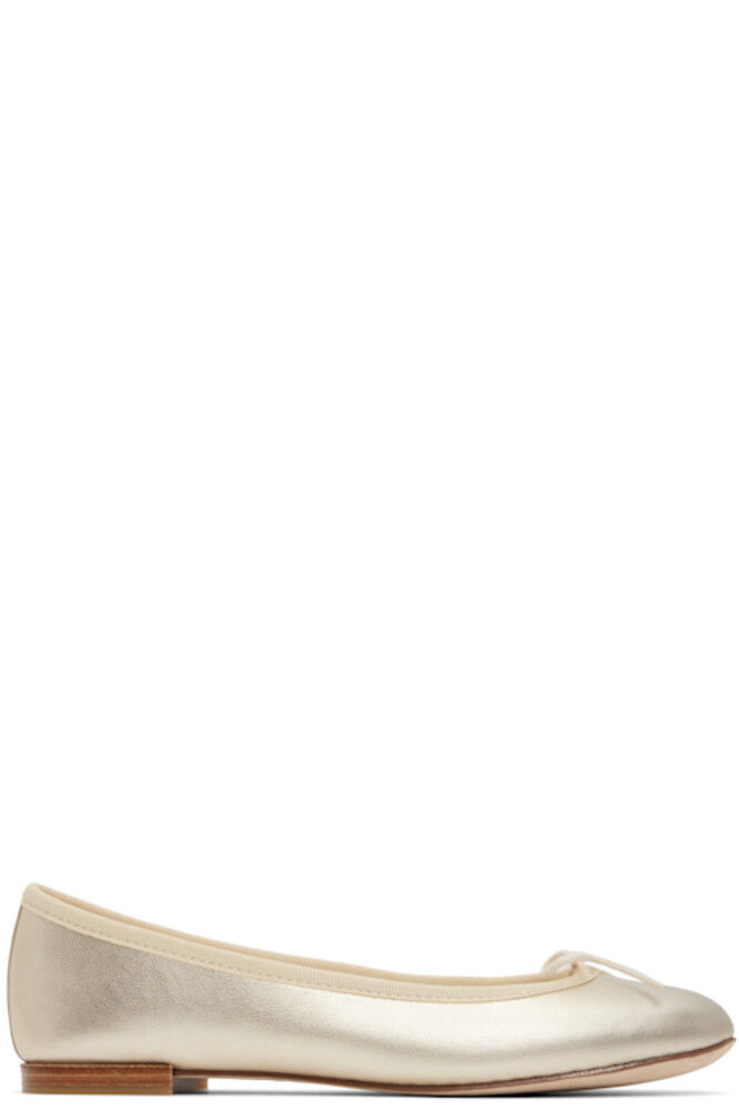 Золотые балетки Cendrillon Repetto