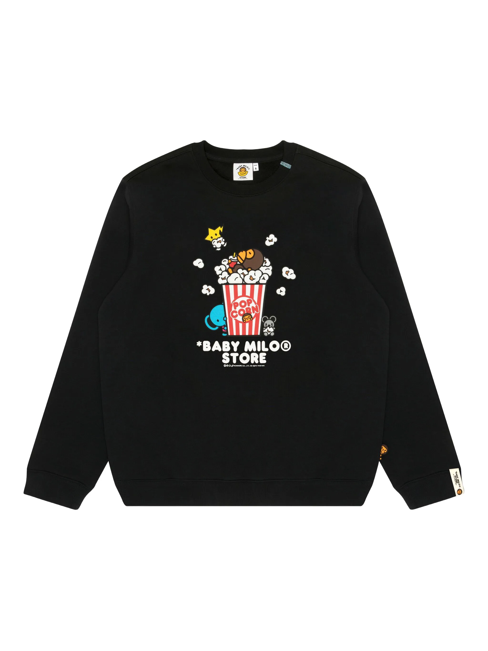 

Толстовка с принтом Baby Milo Store By A Bathing Ape, черный