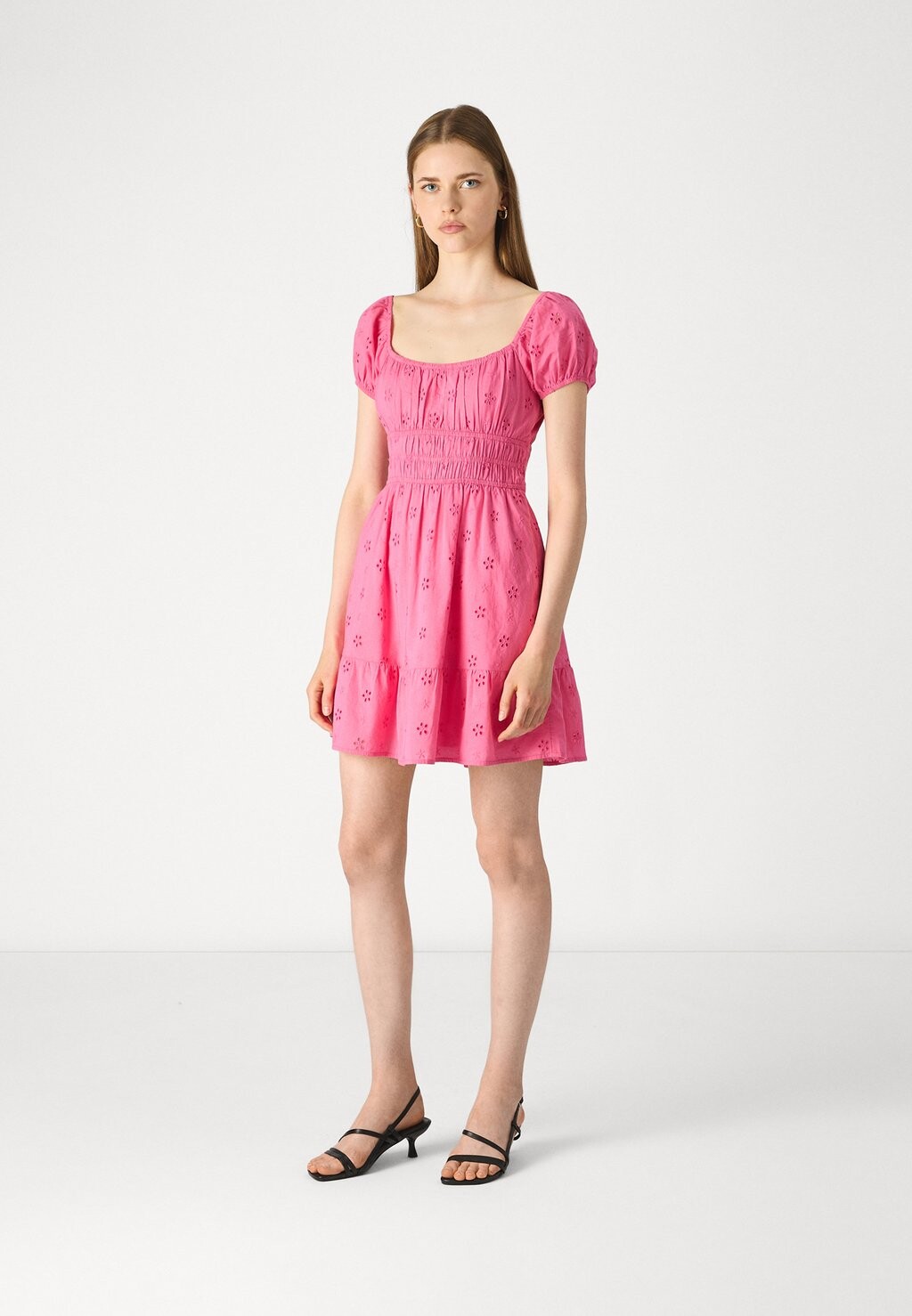 

Повседневное платье CHANNELED WAIST MINI DRESS Hollister Co., розовый