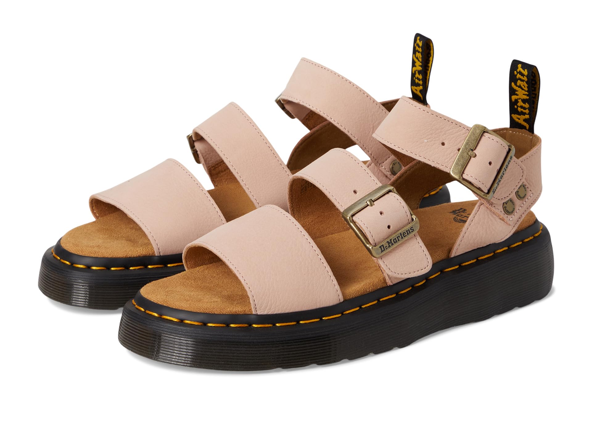 Сандалии Dr. Martens Gryphon Quad, цвет Powder Pink