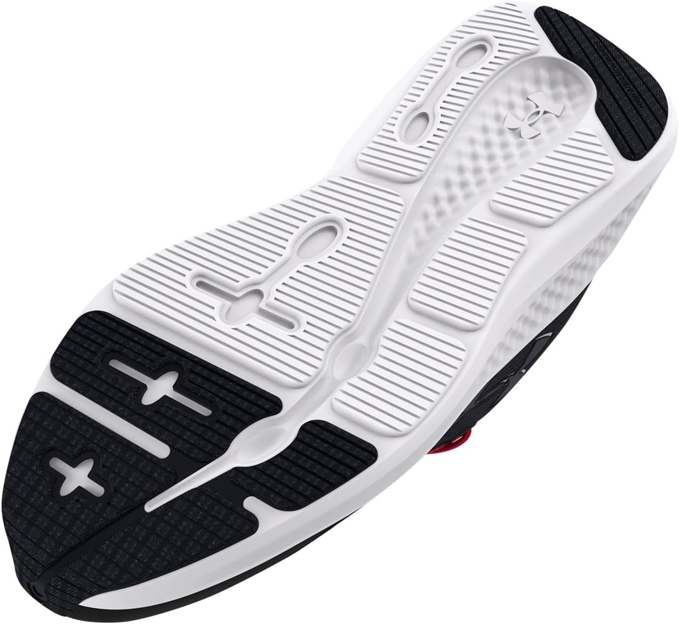 Кроссовки для детей школьного возраста Under Armour Charged Pursuit 3, белый/черный/красный — фото 4