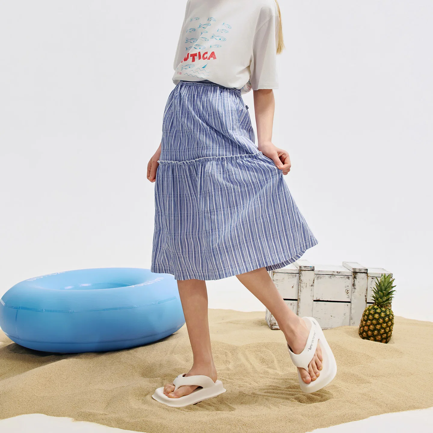 Юбка NAUTICA Kids Blue Stripes — фото 3