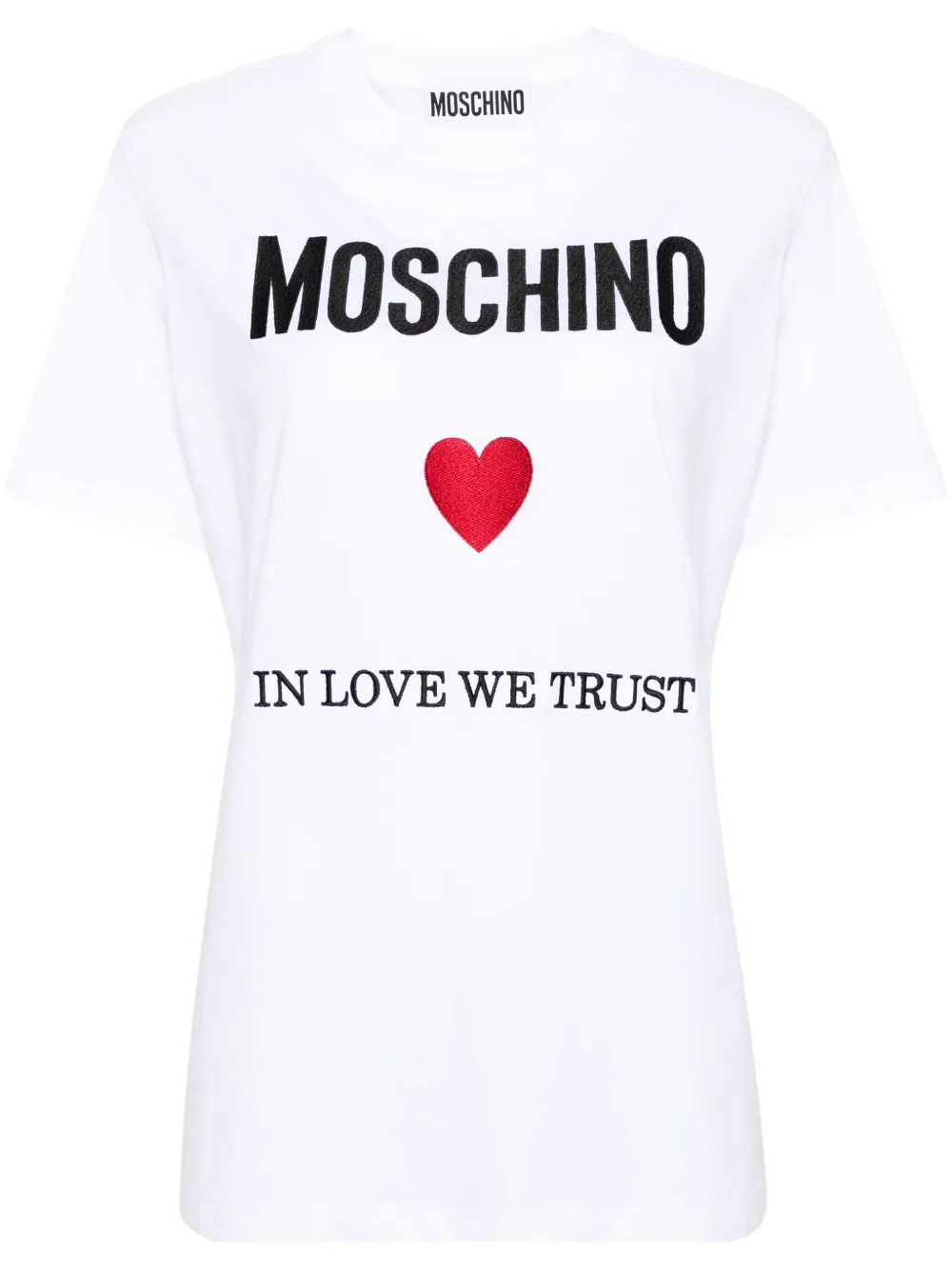 

Футболка In Love We Trust Moschino, белый