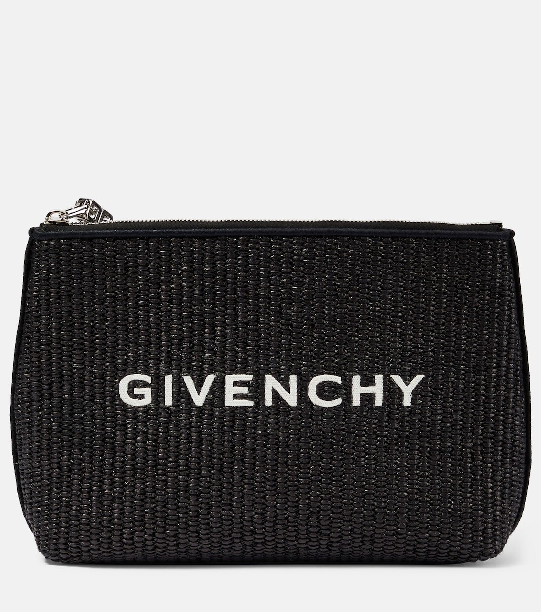 

Клатч из рафии с логотипом Givenchy, черный