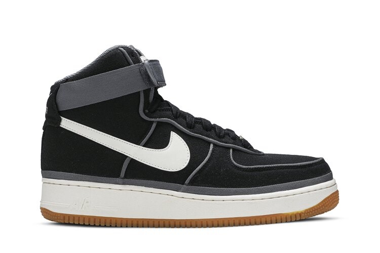 

Кроссовки Nike Air Force 1 High 07 LV8 'Black Orange Gum', черный