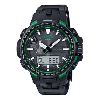 

Часы CASIO solar electric wave outdoor sports male waterproof /Blue Solar Powered Mens Black Analog/Digital Combo, черный