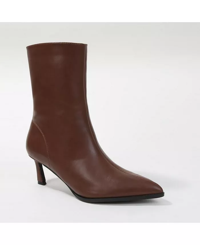 Сапоги Toby Kitten Heel до середины голени BERNESS, коричневый