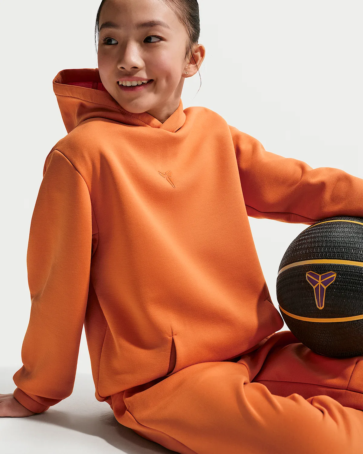 Детская баскетбольная худи Kobe Dri-FIT, Hot Curry/Hot Curry — фото 3