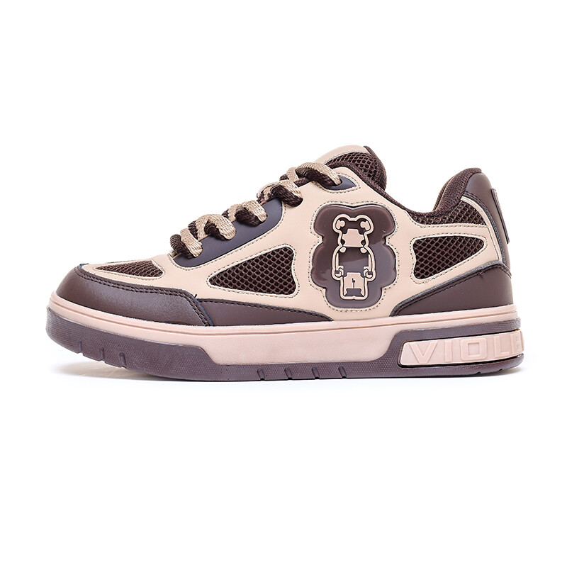 

Кроссовки Violent bears Skateboarding Shoes Unisex Low-top, коричневый