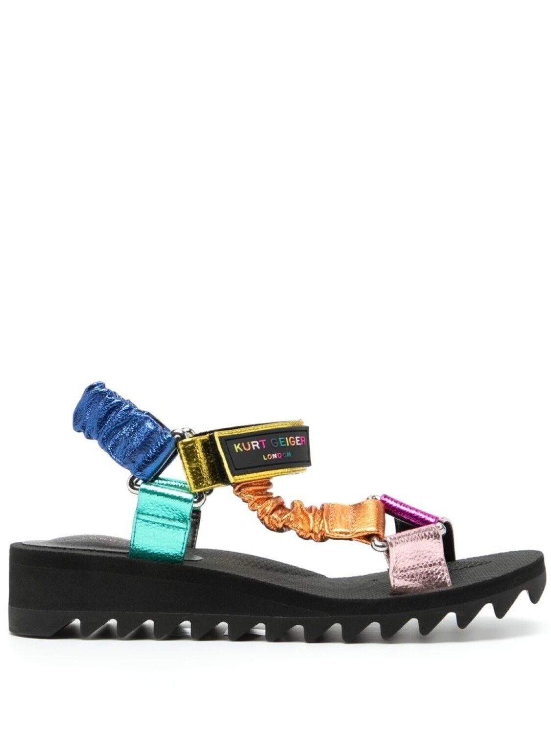 

Сандалии в стиле колор-блок Kurt Geiger London, черный