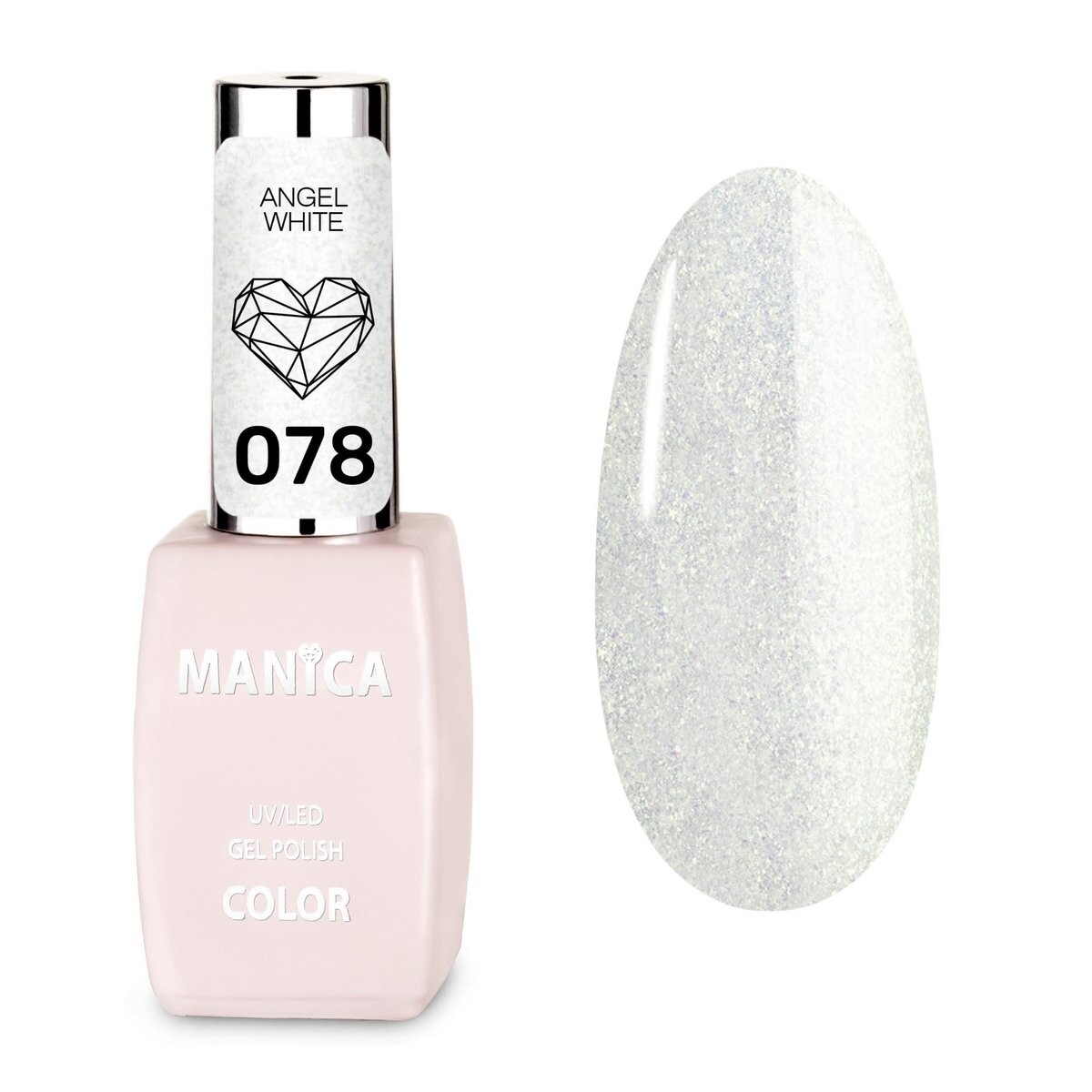 

Manica, Лак гибридный, Angel White 078, 10мл