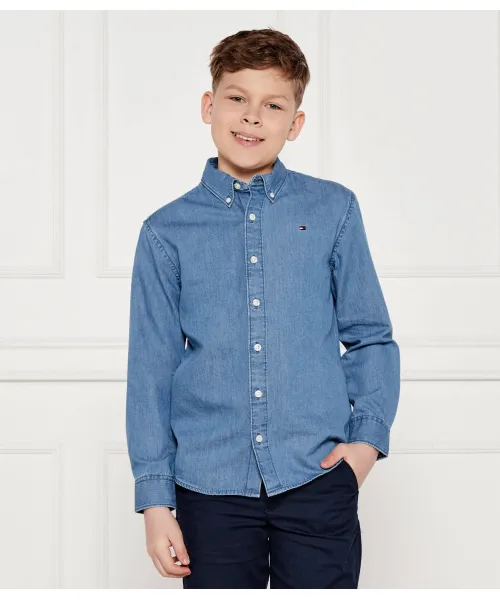 

Джинсовая рубашка Regular fit Tommy Hilfiger, синий