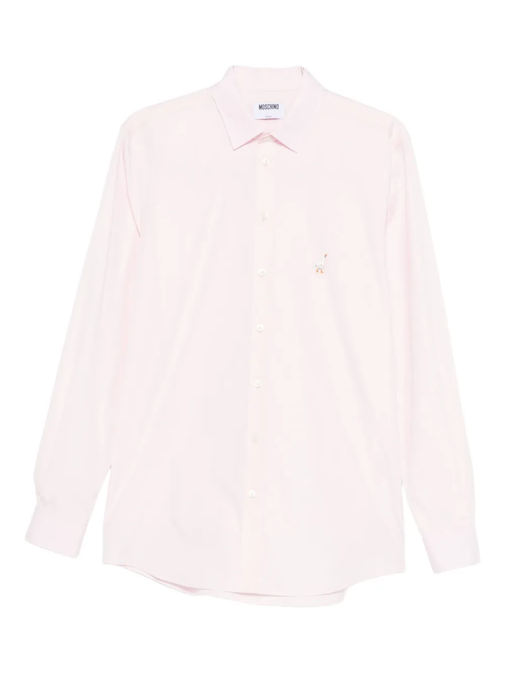 

Хлопковая рубашка Moschino, розовый