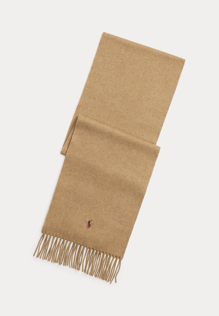 

Шарф Polo Ralph Lauren FRINGE CASHMERE SCARF UNISEX, Brown Sugar Melange/Camel