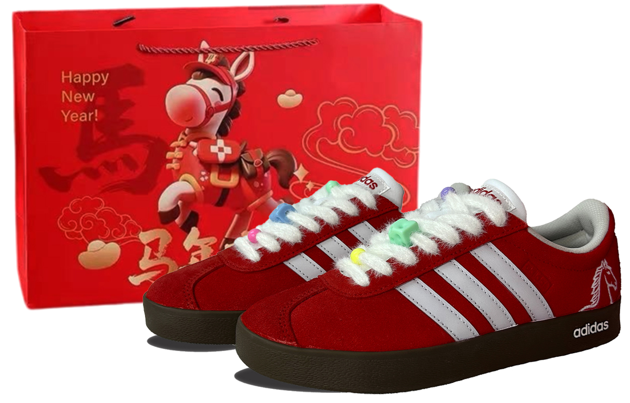 

Adidas VL COURT 20 Cushioning, Wear Resistant низкие кроссовки для скейтбординга Unisex Red