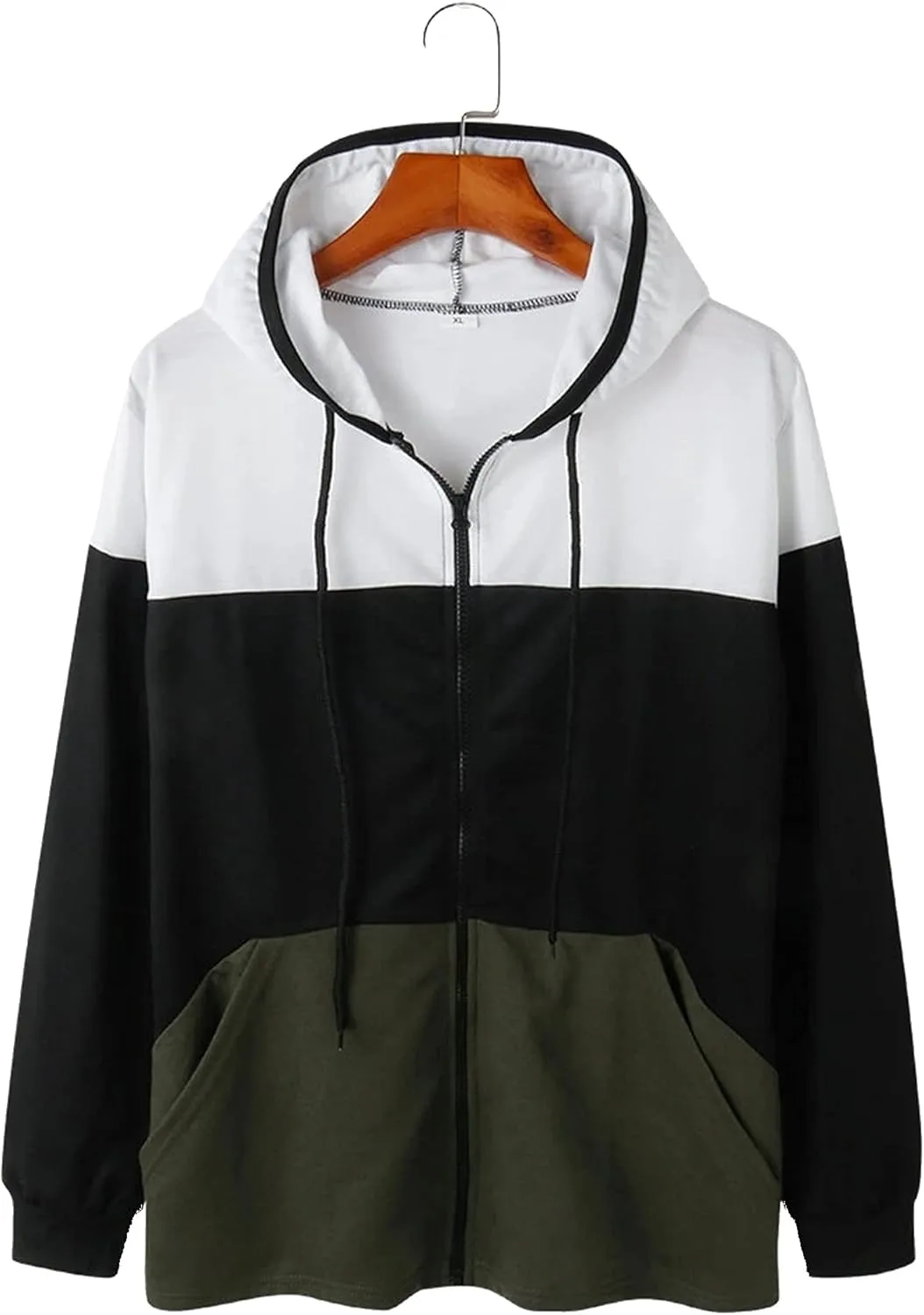 

Мужская спортивная худи с карманами и цветными вставками (Color: D, Size: M) Zzple