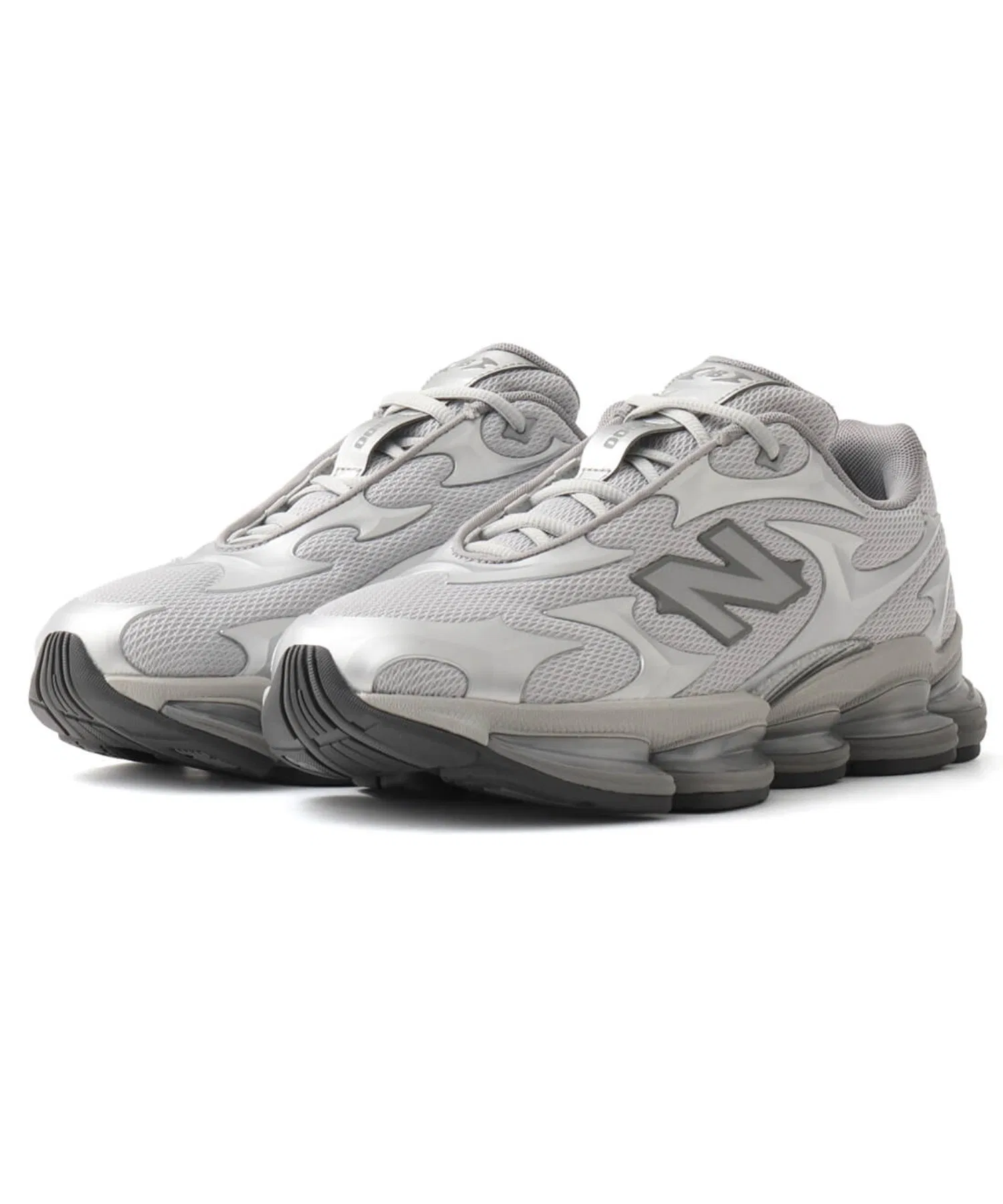 Унисекс кроссовки из синтетической кожи и сетки New Balance U20005UW серебряные