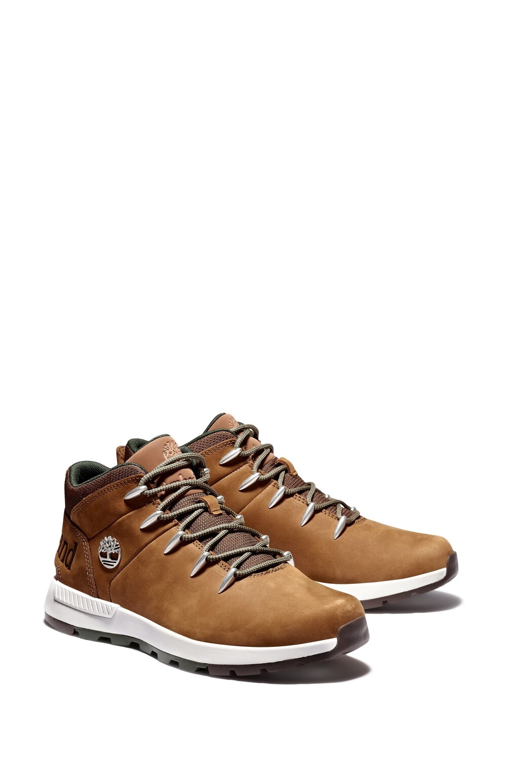 Ботинки мужские Timberland Sprint Trekker кожаные на шнуровке, коричневый — фото 2