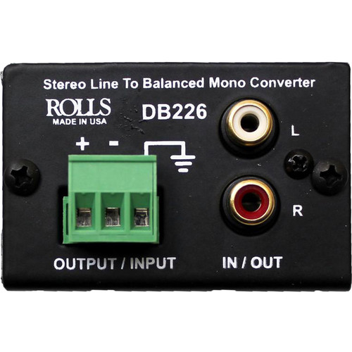 

Rolls DB226 Stereo Line to Balanced Mono Converter DB226