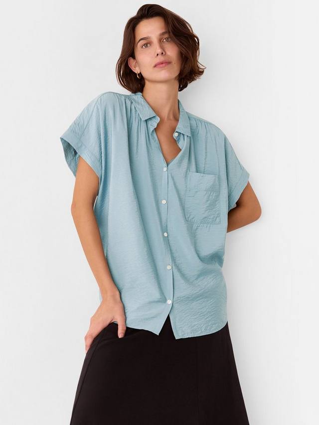 

Рубашка nicola с коротким рукавом Whistles, цвет Pale Blue