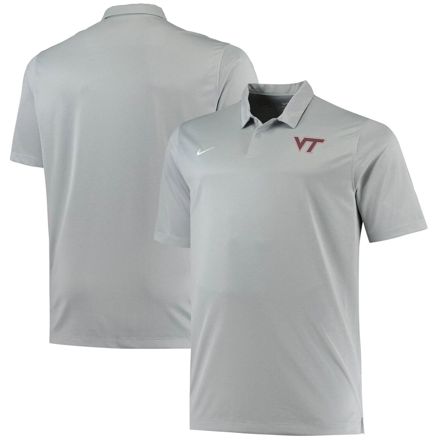 

Мужские серые кеды Virginia Tech Hokies Big & Tall Performance Polo Nike, Серый, Мужские серые кеды Virginia Tech Hokies Big & Tall Performance Polo Nike