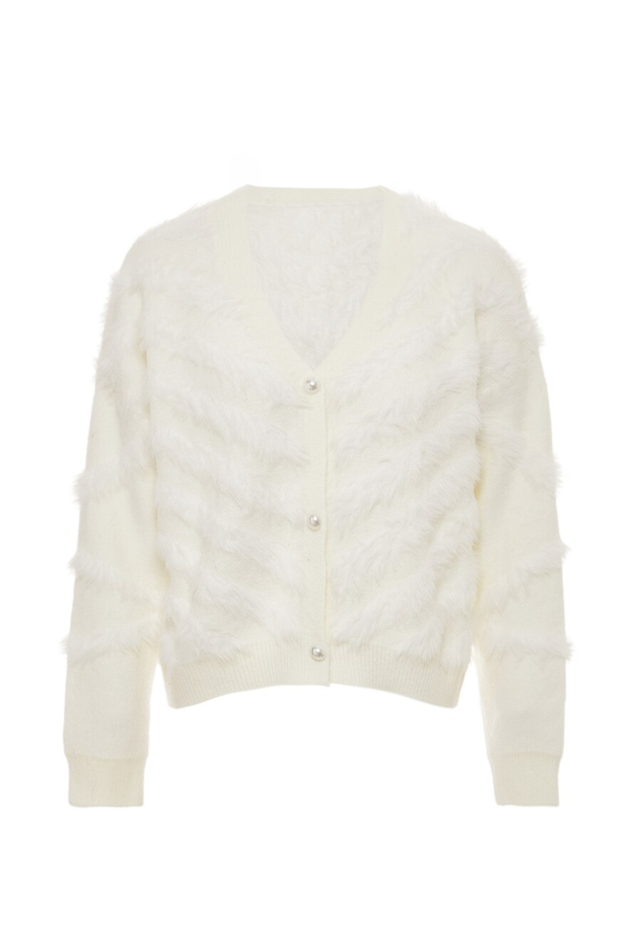 

Вязаный кардиган swirly, белый