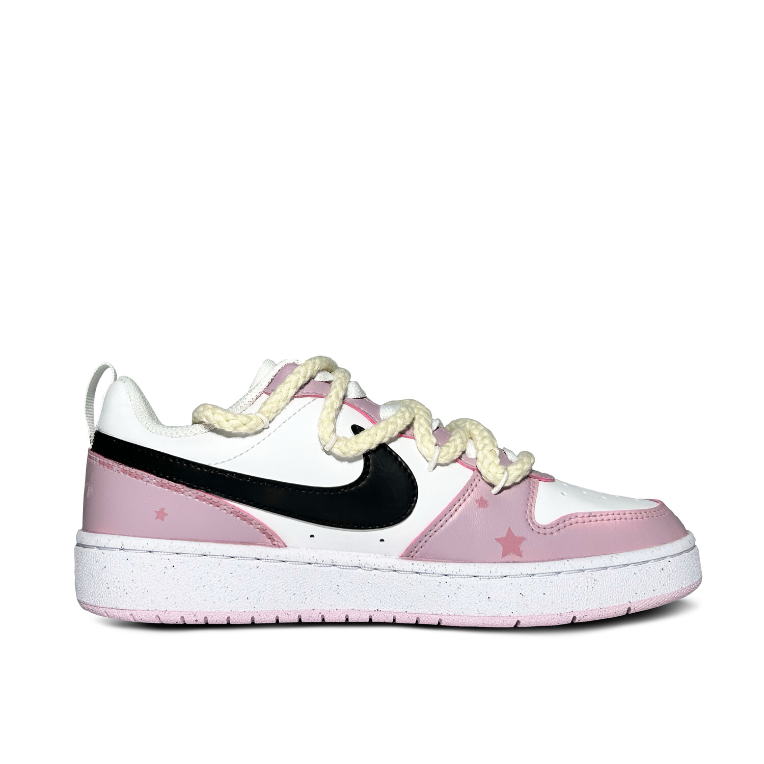 

Кроссовки Nike Court Borough Skateboarding Shoes Women's Low-top Pink, цвет Rose Story