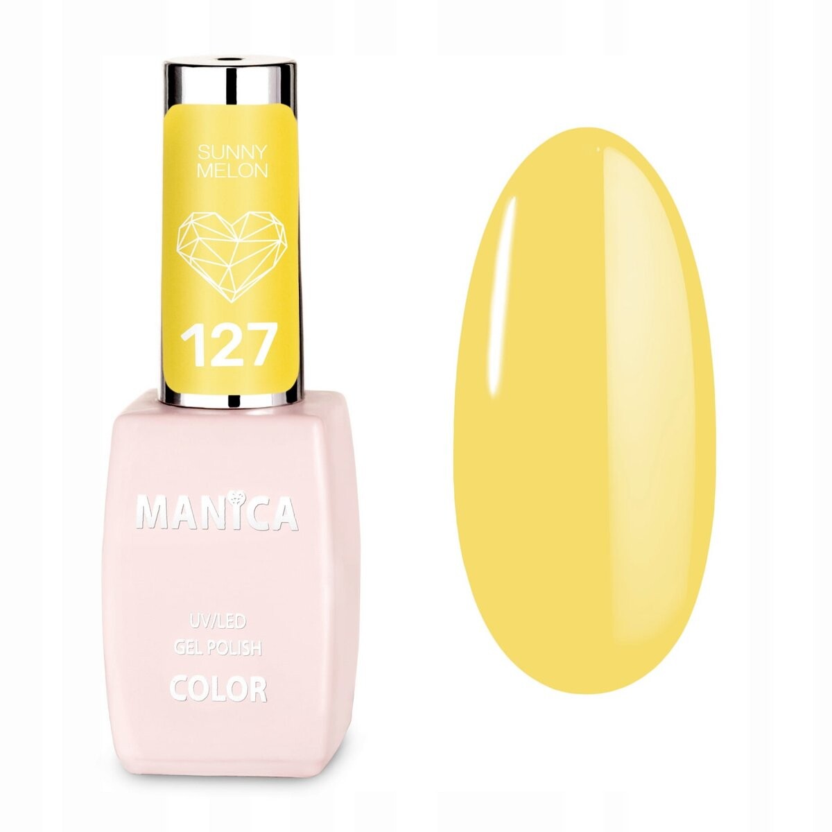 

Manica, Лак гибридный LED/UV, Sunny Melon 127, 10мл
