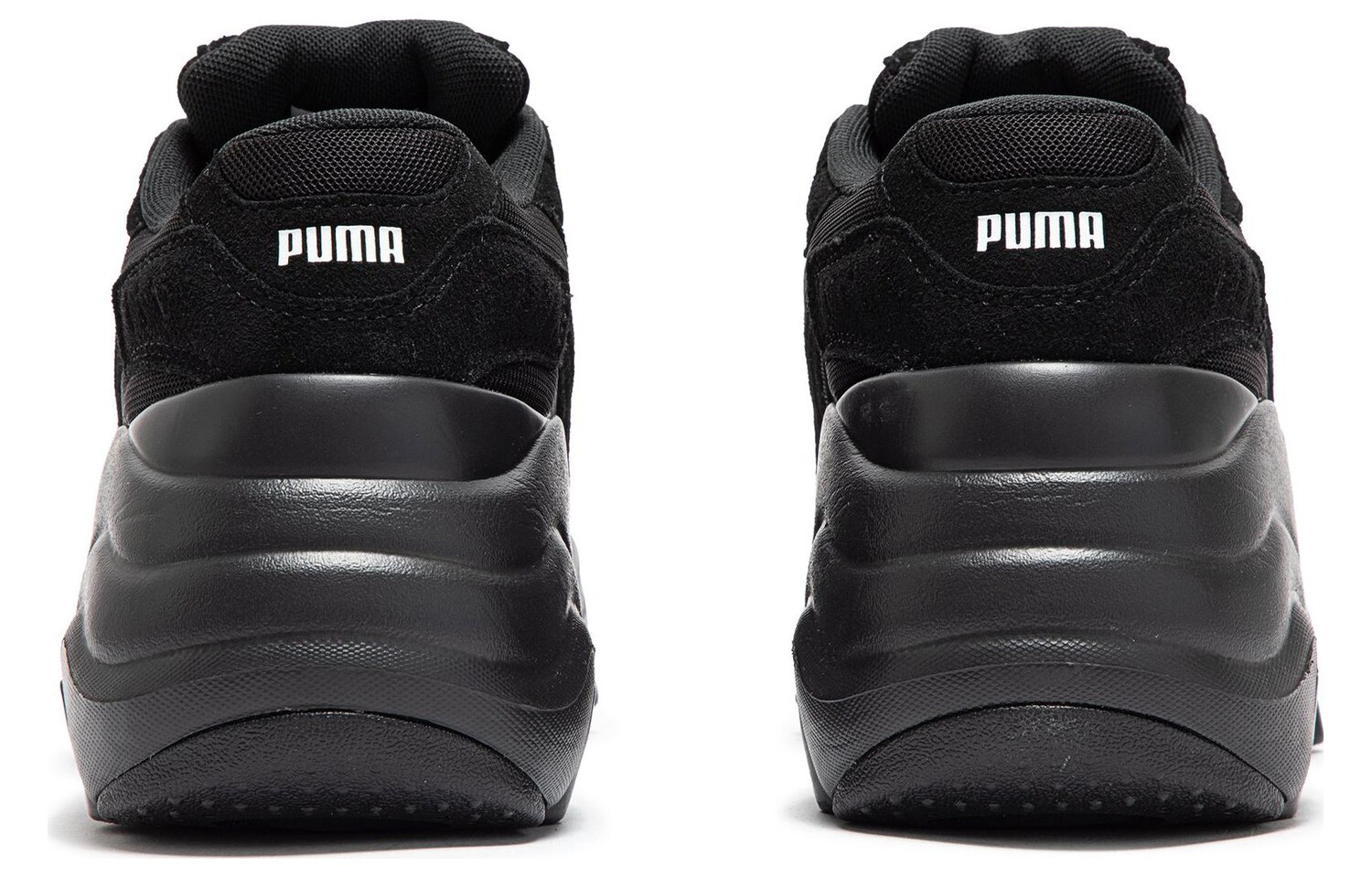 Женские кроссовки на танкетке Puma Pulsar на массивной танкетке, Black — фото 3