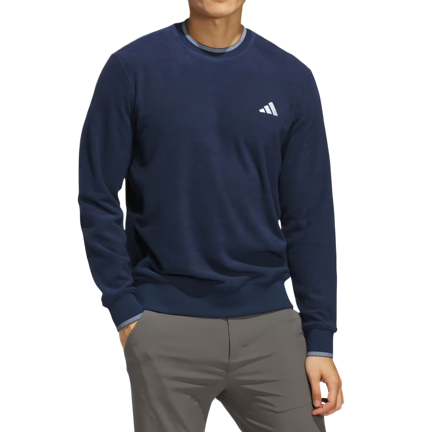 Толстовка Ultimate365 Tour Crewneck Adidas, marine синий — фото 2