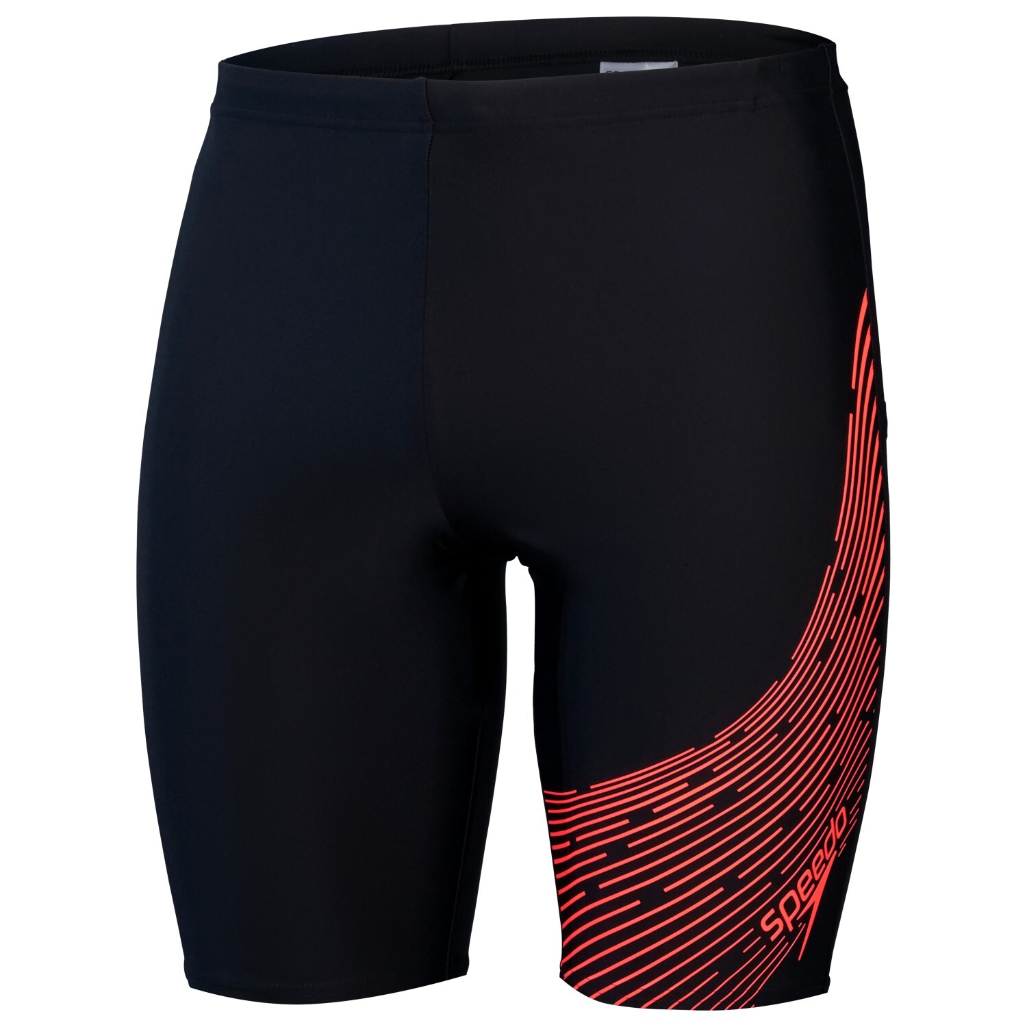 

Плавки Speedo Medley Logo Jammer, цвет Black/Siren Red