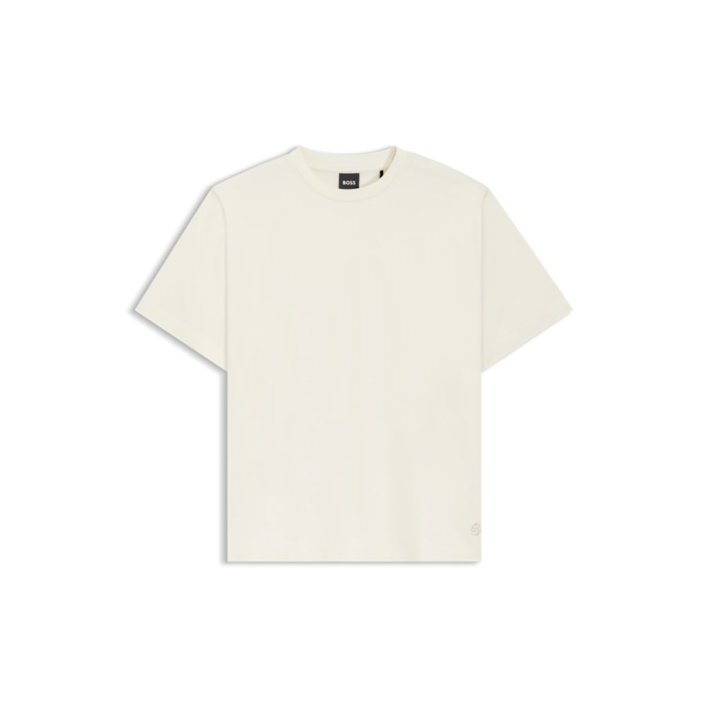 

Футболка свободного кроя из мерсеризованного хлопка BOSS, белый