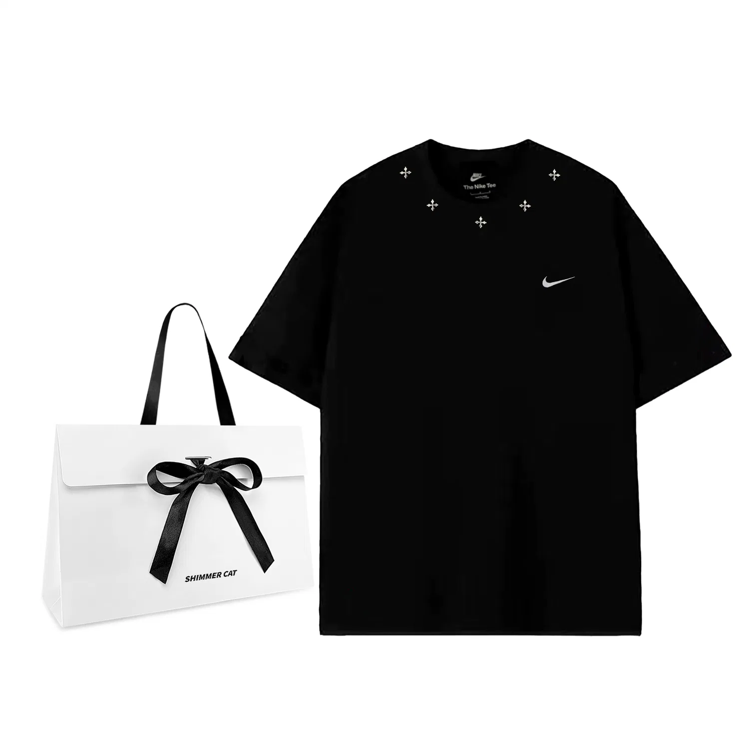 Футболка Nike Sportswear с вышивкой, белая