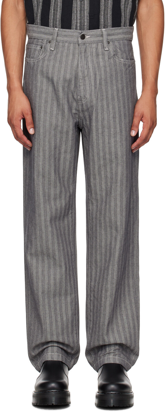 

Серые джинсы Menard Carhartt Work In Progress, серый