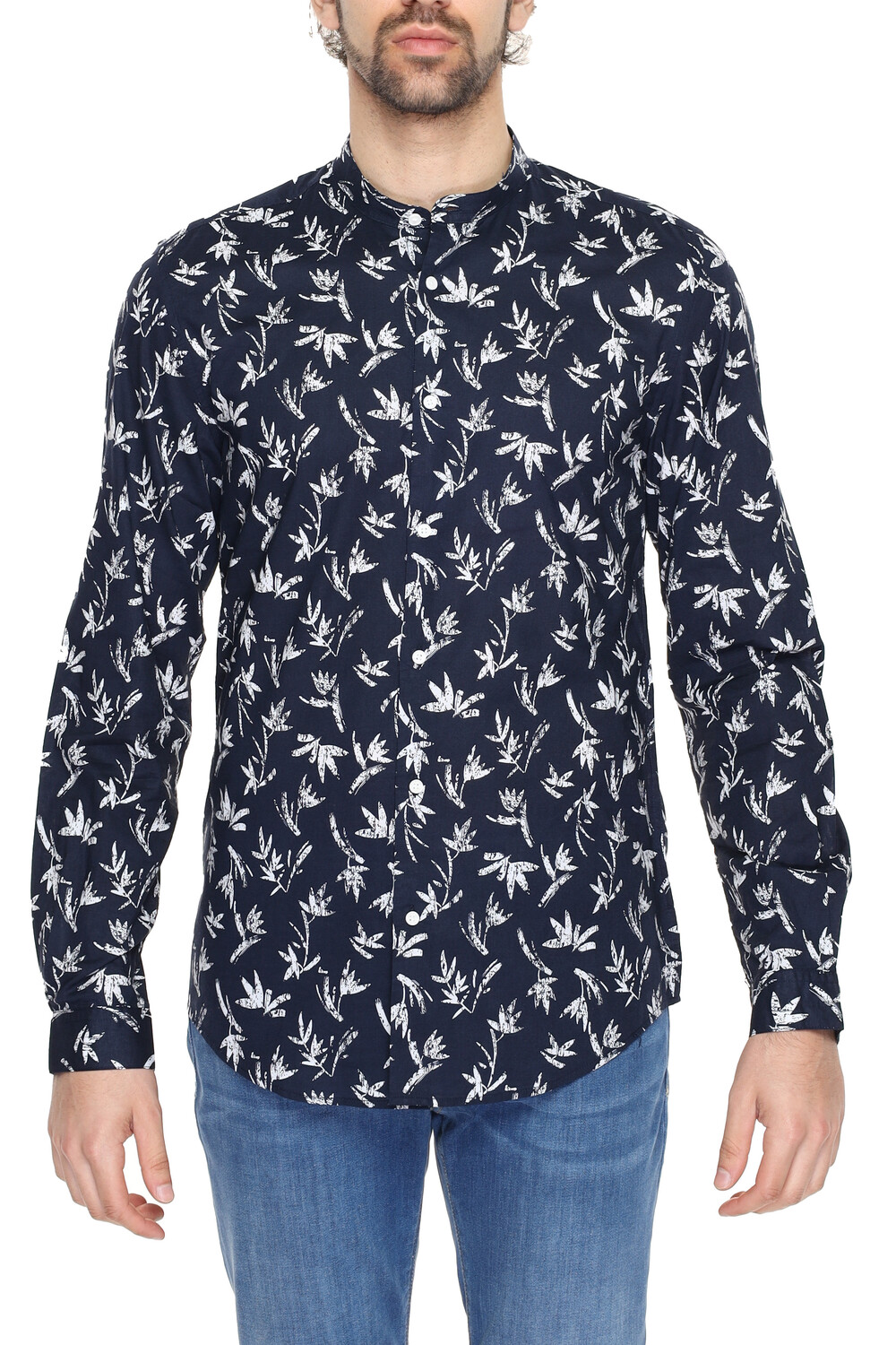 

Рубашка Antony Morato с цветочным принтом, синий