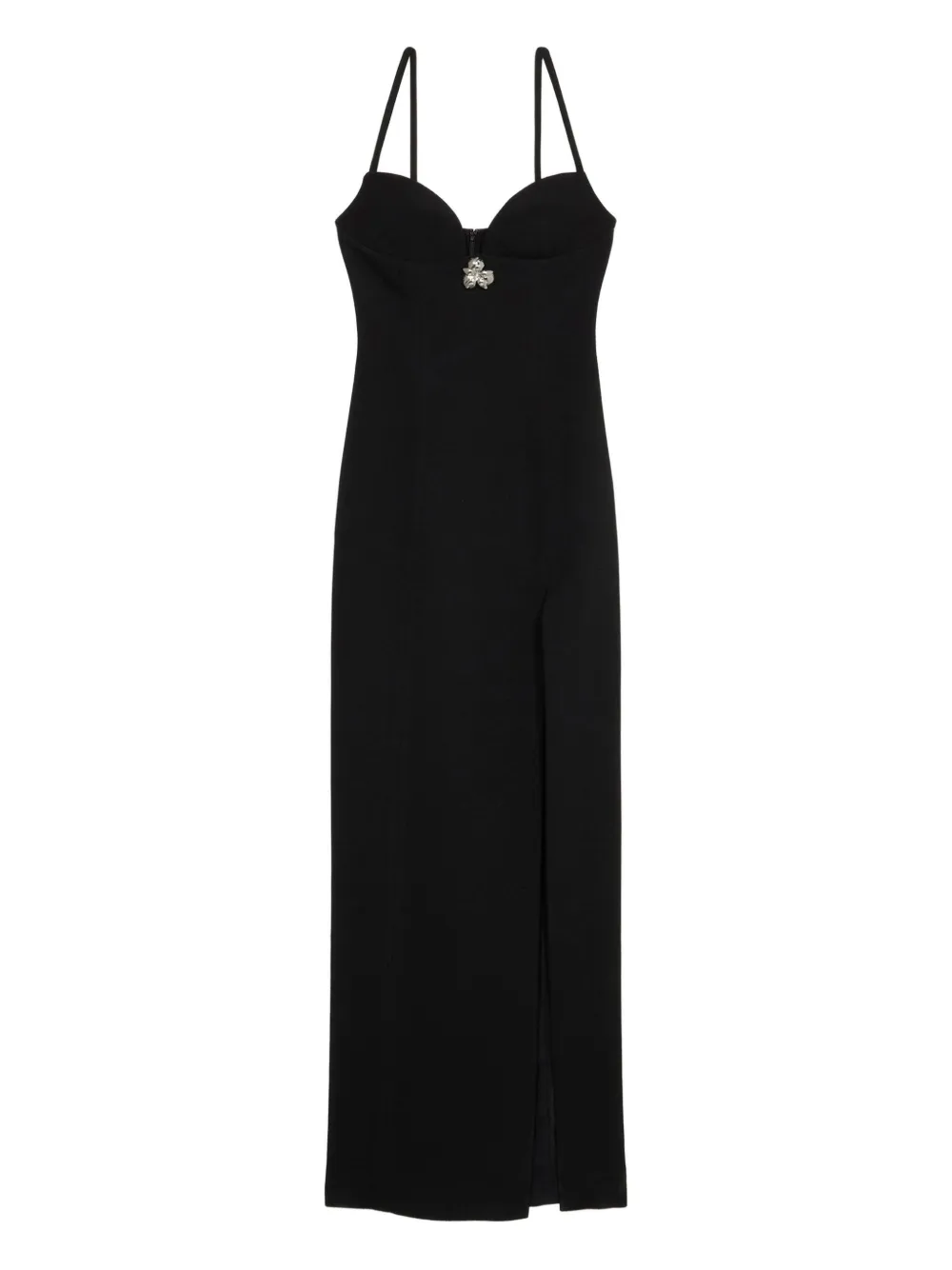 

Платье макси с кристаллами BLUMARINE, черный