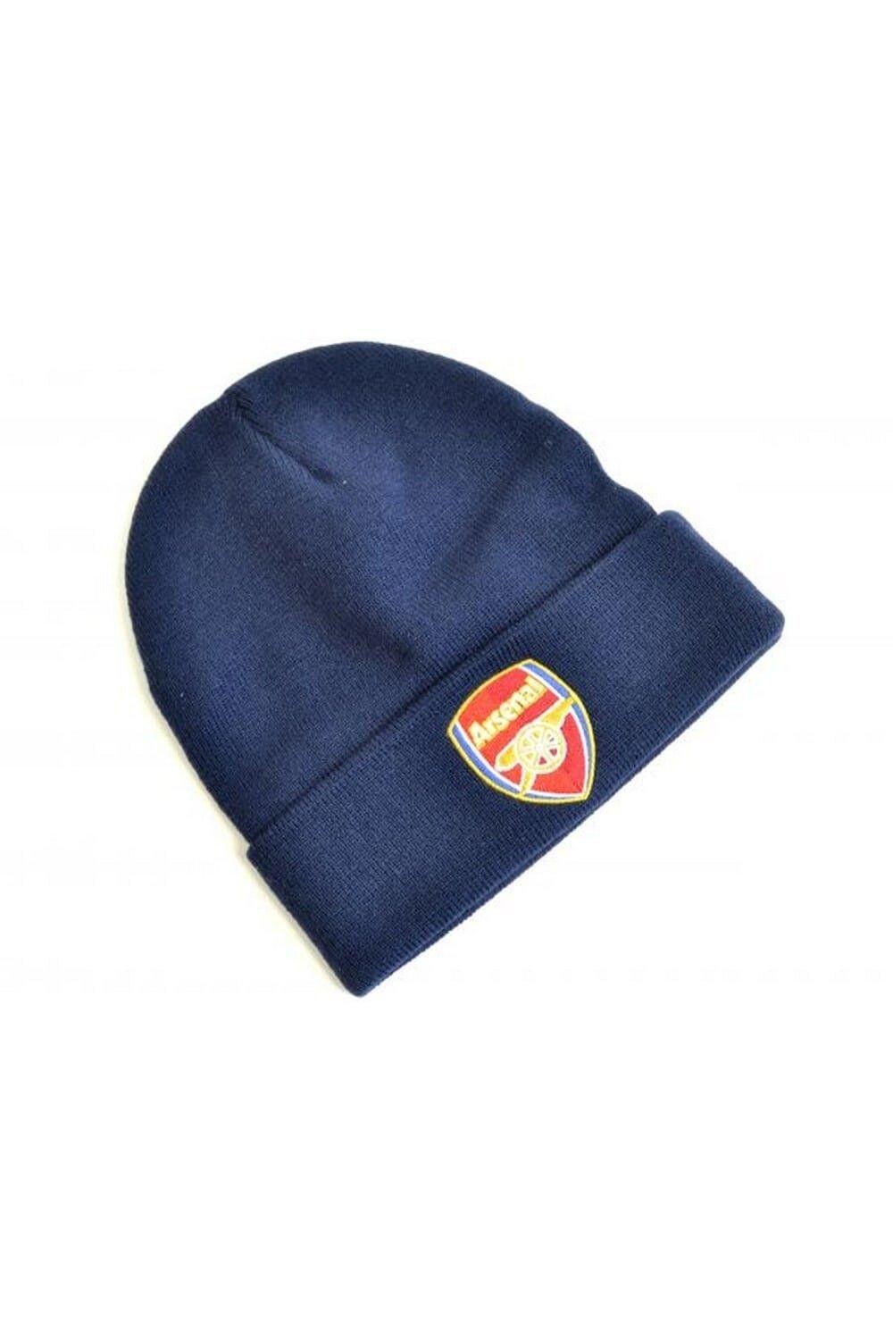 

Вязаная шапка с отворотом с гербом Arsenal FC, темно-синий