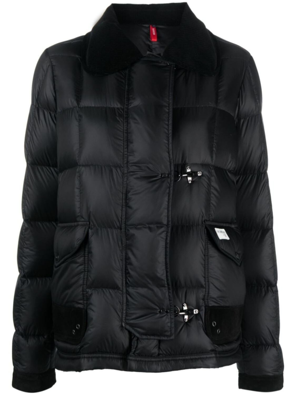 

Fay classic-collar quilted down jacket, черный