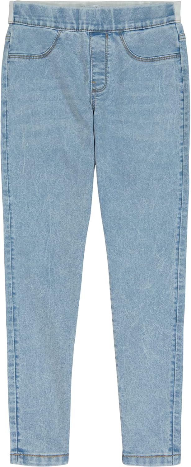 

Джинсы-джеггинсы Calvin Klein для девочек, облегающие брюки полной длины с карманами, Pacific/Jegging