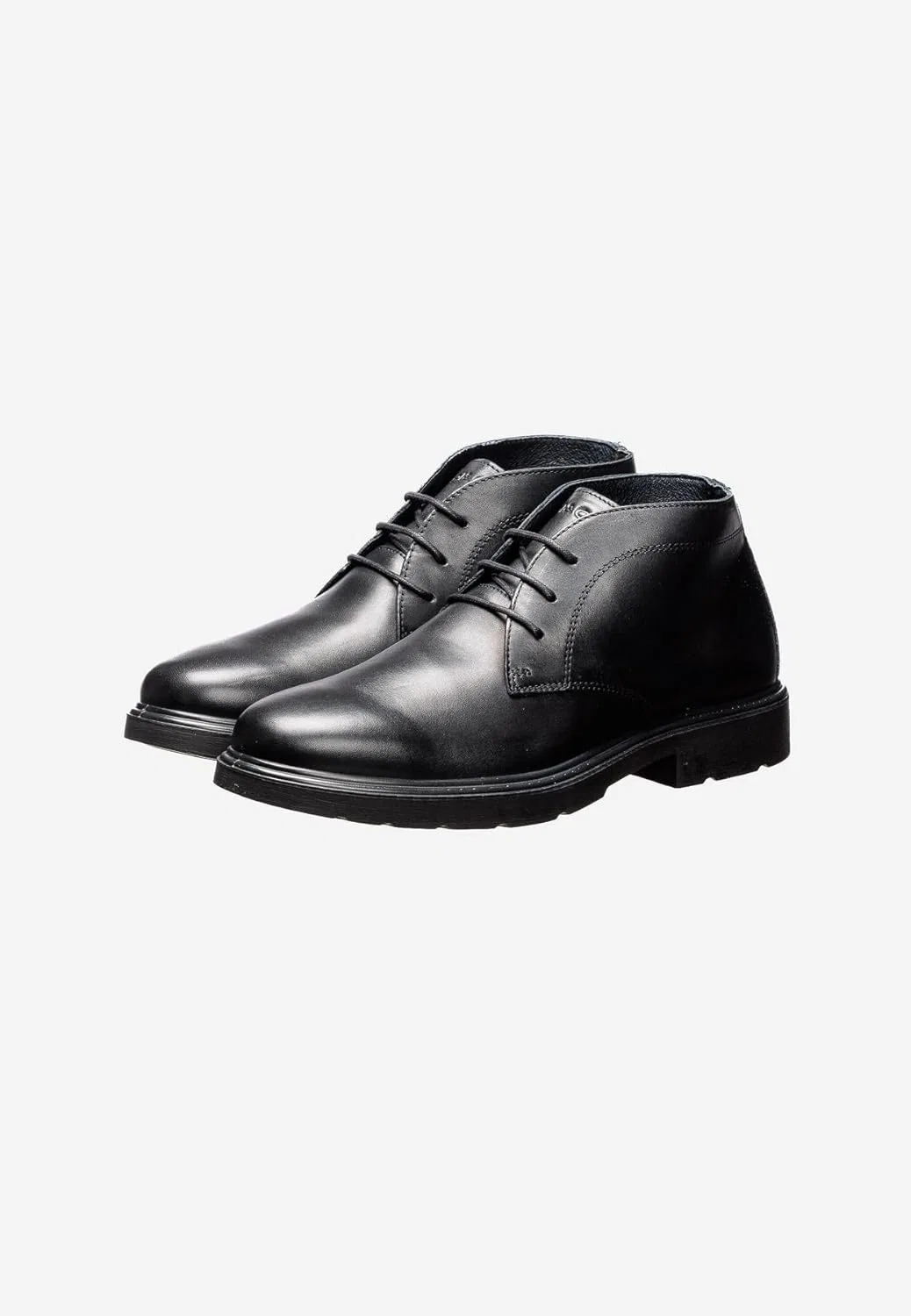Ботильоны IGI&CO на шнуровке с прочной резиновой подошвой, Black — фото 3