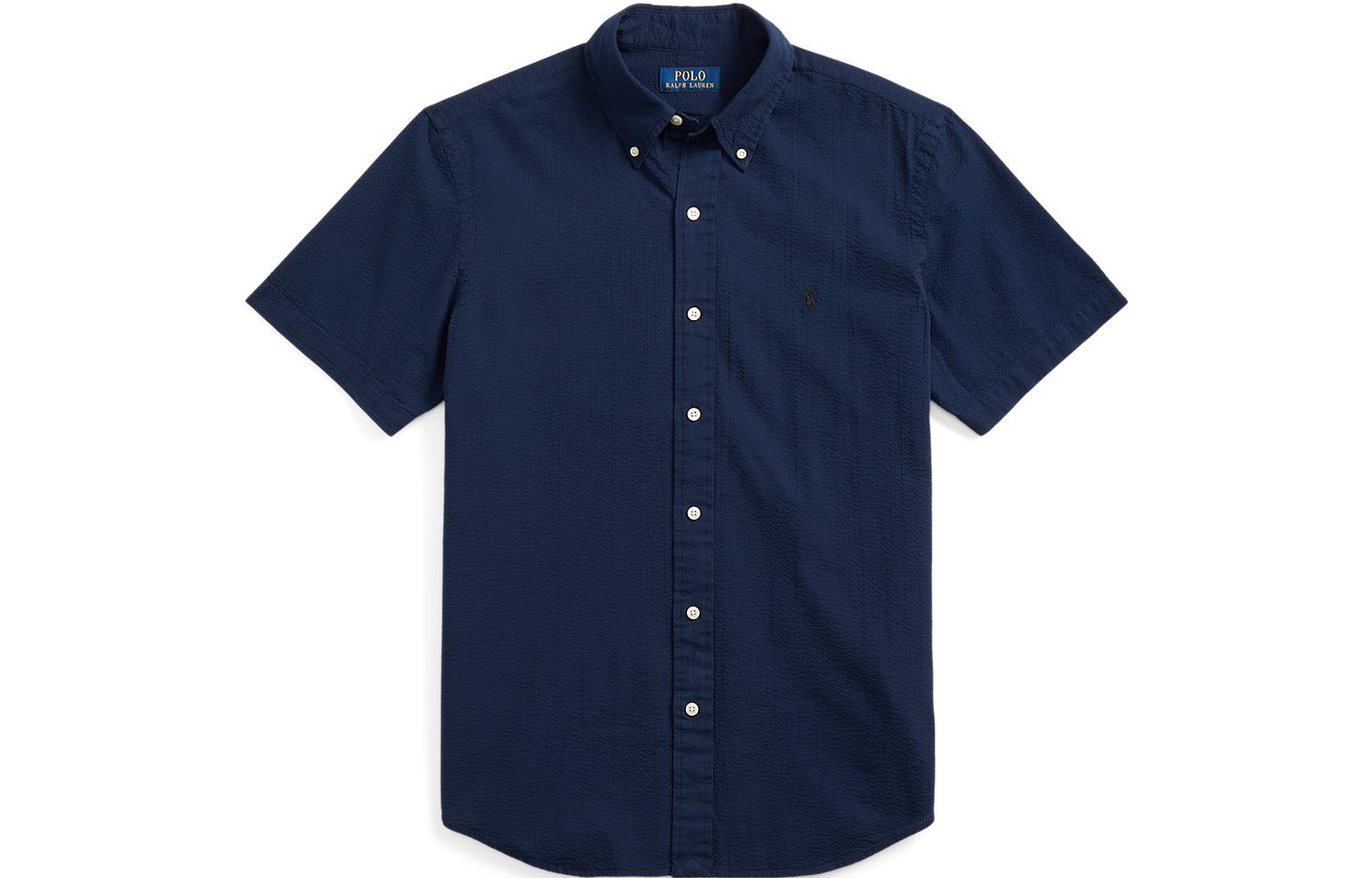 

Polo Ralph Lauren Рубашка мужская Navy Blue Lapel Moderate Others