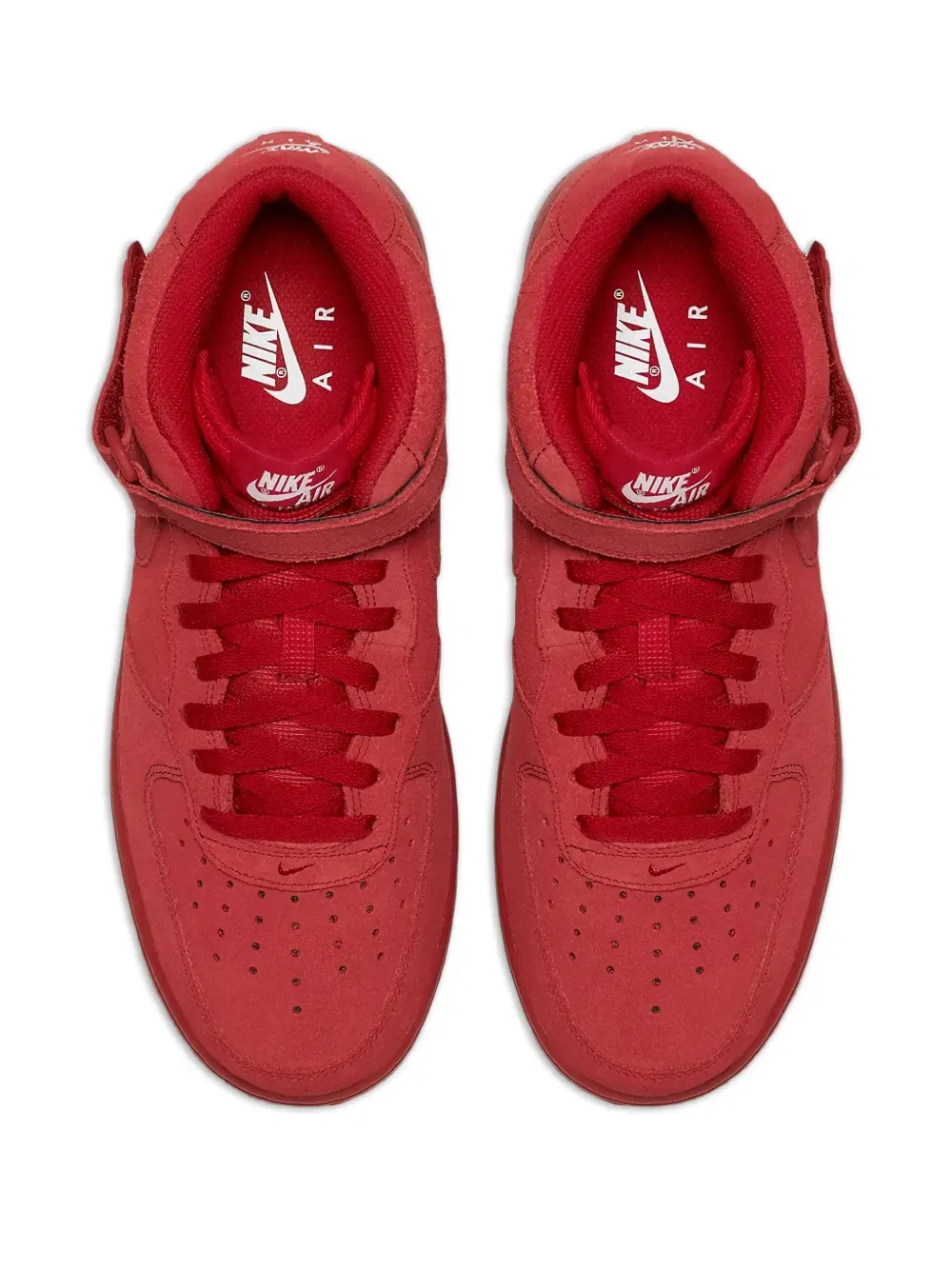 Кроссовки Air Force 1 середины 2007 года Nike, красный — фото 2