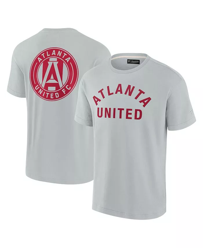

Мужская серая футболка Atlanta United FC с увеличенным логотипом Fanatics Signature