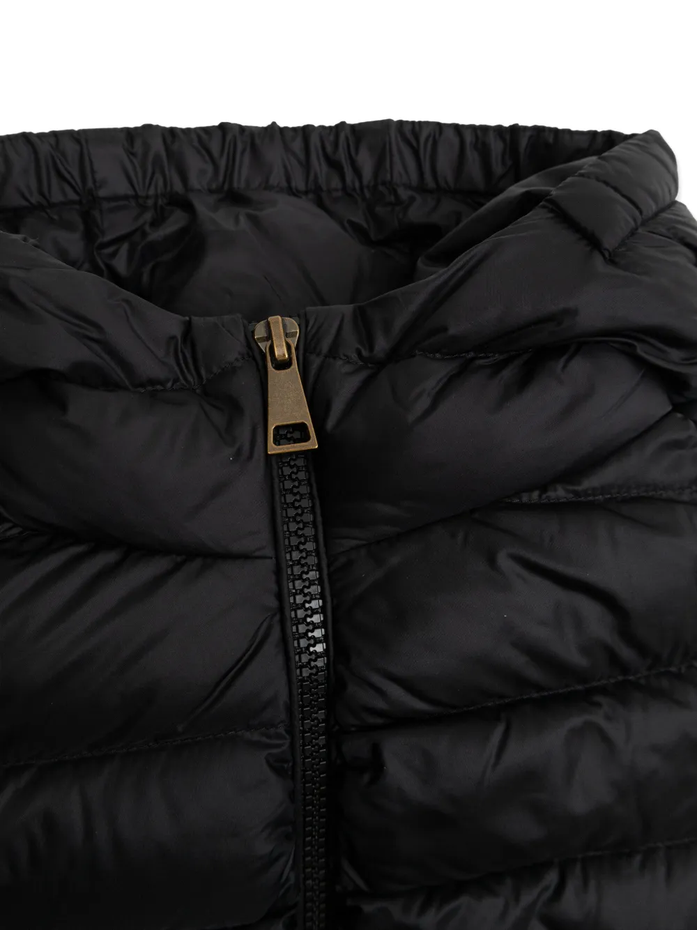 Стеганая куртка с капюшоном Moncler Enfant, черный — фото 3